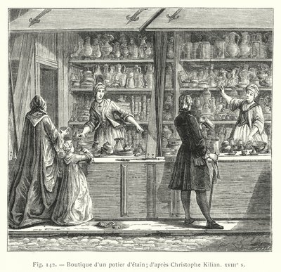 Latoaria; depois de Christophe Kilian, 18 c (gravura) de French School