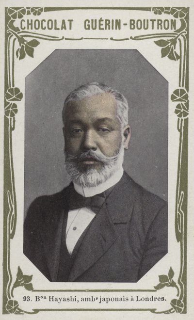Boutron Hayashi, embaixador japonês em Londres (foto colorida) de French School