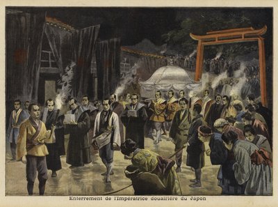Enterro da Imperatriz do Japão, 1897 de French School
