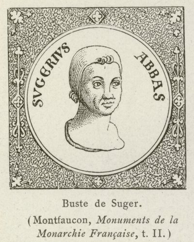 Busto de Suger (gravura) de French School