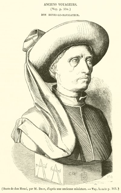 Buste de don Henri (gravura) de French School