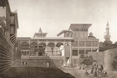Cairo: vista do interior da casa de Osman Bey de French School
