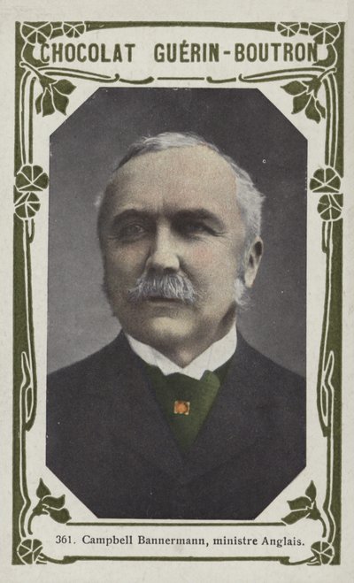 Campbell Bannermann, ministro inglês (foto colorida) de French School