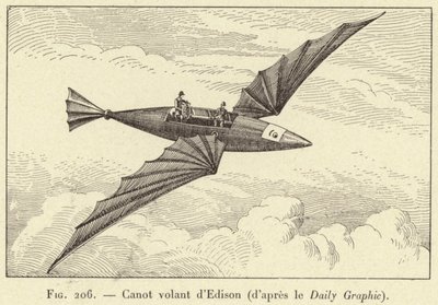 O barco voador de Edison (do Daily Graphic) (gravação) de French School