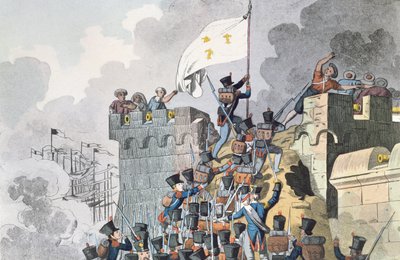 Captura do Forte dos Imperadores em Argel em 1830 de French School