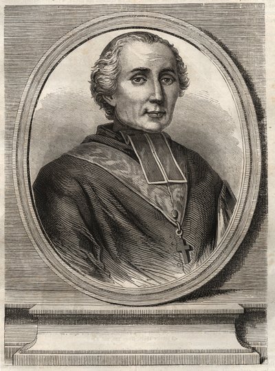 Cardeal Francois-Nicolas-Madeleine (François Nicolas Madeleine) Morlot 1795-1862 - Arquévico de Paris e Cardeal - de French School
