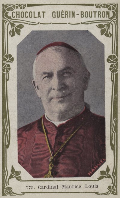Cardeal Maurice Louis (foto colorida) de French School
