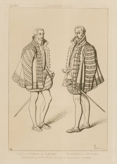 Cardeal Odet de Coligny (1517–1571) e François de Coligny (1557–1591) de French School