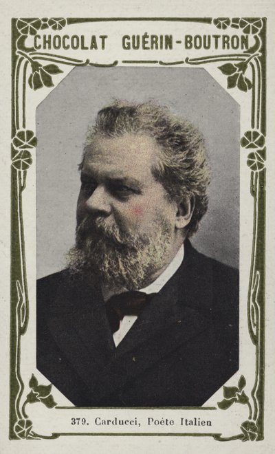 Carducci, Poete Italien (foto colorida) de French School