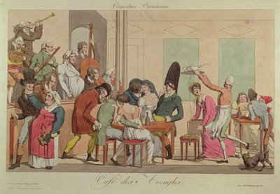 Caricatura do Café des Aveugles, c.1800 de French School