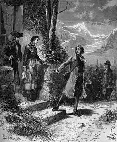 Carl Von Linne naturalista e escritor sueco (1707 - 1778) deixou sua noiva para uma viagem à Inglaterra e Holanda. de French School