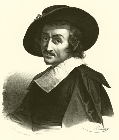 Carlo Dolci, retrato (gravura) de French School
