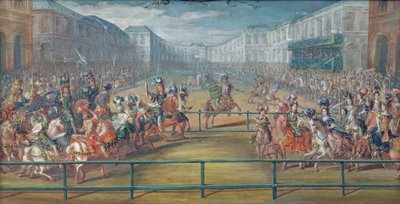 Carrossel das Amazonas em 1682 de French School