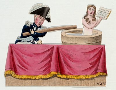 Desenho animado representando o Rei Carlos X (1757-1836) sob a forma de guinéus negando a carta constitucional na época em que o rei aboliu a liberdade de imprensa em julho de 1830 (portarias Saint Cloud). Gravado por volta de 1830. Paris, Musee Carnavalet de French School