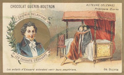 Casimir Delavigne (1793-1843), poeta e dramaturgo francês, autor de "Les enfants d