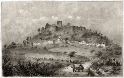 Castelo de Preny. (gravura, ca. 1860) de French School