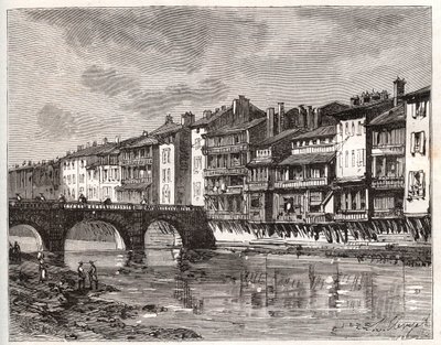 Castres - Languedoc-Roussillon-Midi-Pyrenees - gravura em "La France illustree: geography, history, statistical administration" de V.-A. Malt-Brown. 1884 de French School
