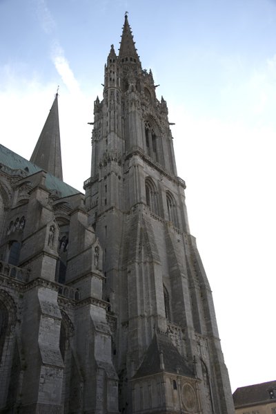 Catedral de Chartres, Fachada Norte com o Pavilhão do Relógio de French School