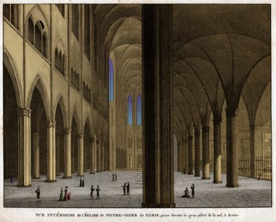 Cathedrale Notre Dame de Paris. (gravura, ca. 1850) de French School