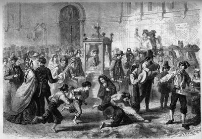 Rito Católico - Baptema - Nápoles, Itália de French School