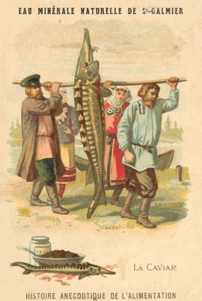 Caviar (chromolitho) de French School