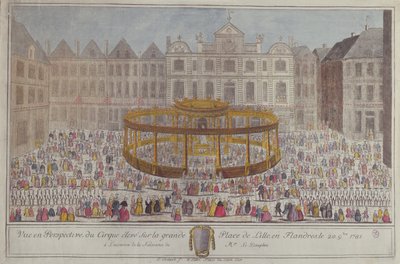 Celebrações em Lille em honra do nascimento do Dauphin, 1781 de French School