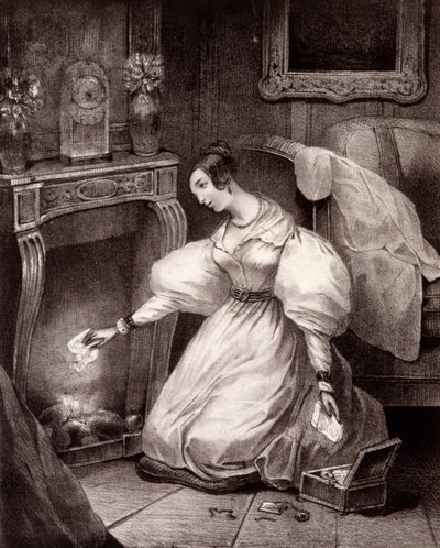 Chagrin DAmour, C19th cedo de French School