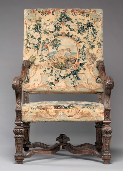 Cadeira, fabricante Savonnerie Factory, antes de 1717 de French School