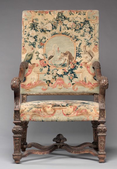 Cadeira, fabricante Savonnerie Factory, antes de 1717 de French School