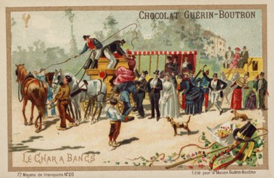 Charabanc (chromolitho) de French School