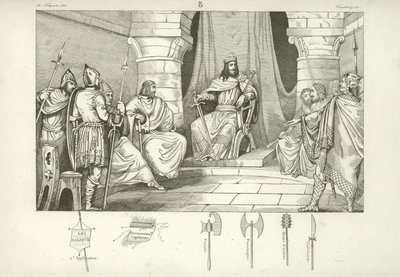 Charibert I, rei franco de Paris de French School