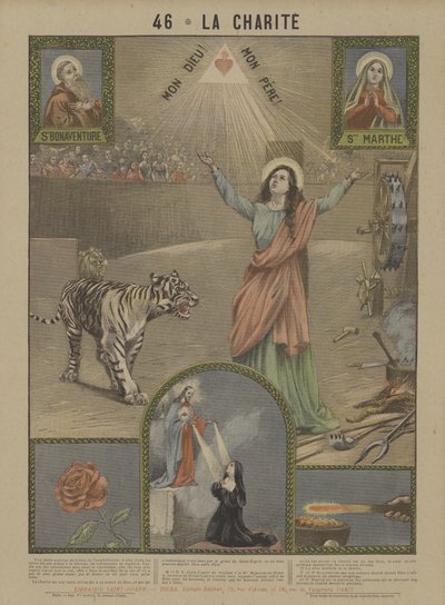 Caridade (cor litho) de French School