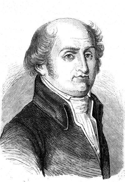CharlesGilbert ROMME (1750-1795), matemático, revolucionário e político francês. Gravura de 1868 de French School