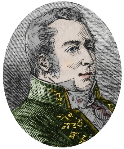 Charles Augustin (Charles-Augustin) Coulomb (1736-1806), cientista, engenheiro, físico - Gravura em "Sciences à la gratete de tous - physics et chimie populaires" de Alexis Clerc - Final do século XIX - Colecção privada de French School