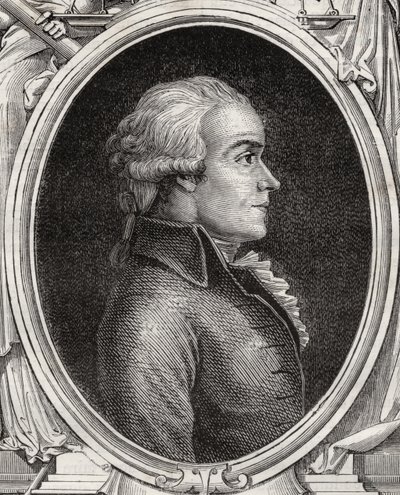 Charles Pig de Lapparent, de "História da Revolução Francesa" por Louis Blanc (1811-82) de French School
