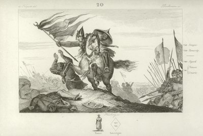 Charles Martel na Batalha de Tours, 732 de French School