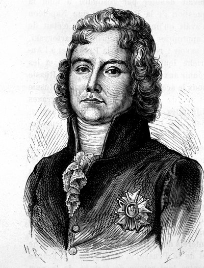 Charles Maurice de Talleyrand Périgord (1754-1838), político francês - em "A História da França" de Henri Martin de French School