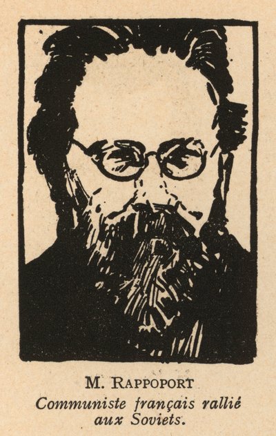Charles Rappoport, político comunista francês nascido na Lituânia (litografia) de French School