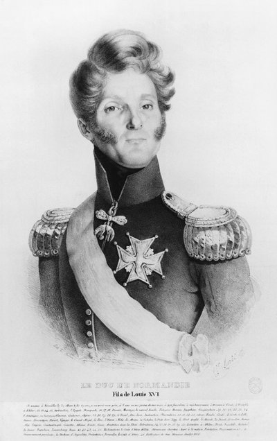 Charles de Bourbon, duque da Normandia, ou Barão Richemont, pretendente ao trono da França como o rei Louis XVII, c.1831-35 de French School
