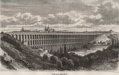 Chaumont - Haute-Marne - gravura em "La France illustree: geographie, histoire, administration statistique" de V.A. Malt-Brown. 1884 de French School