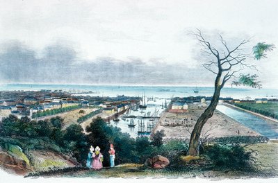 Cherbourg, Normandy (gravura a cores) de French School