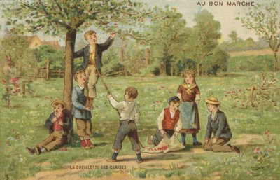 Crianças Cereja Picking de French School