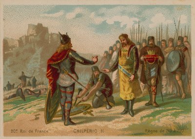 Chilperic II, rei da França (c 672-721) de French School