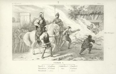 Chlothar I, rei dos francos de French School