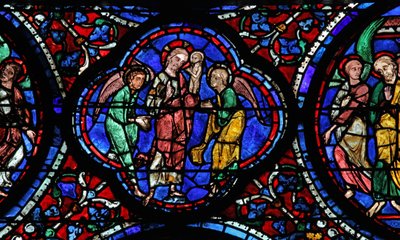 Cristo recebe a alma das virgens (w42) de French School