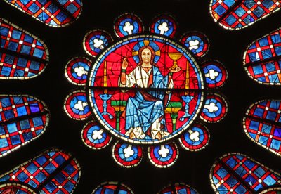 Cristo com um cálice e entre dois castiçais (w122) de French School