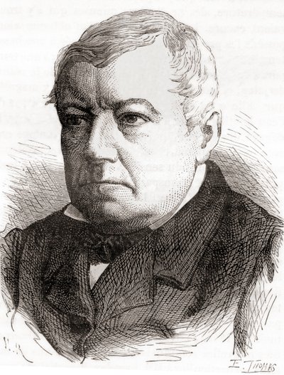 Christian Friedrich Schönbein, de Les Merveilles de la Science, publicado por volta de 1870 (gravura) de French School