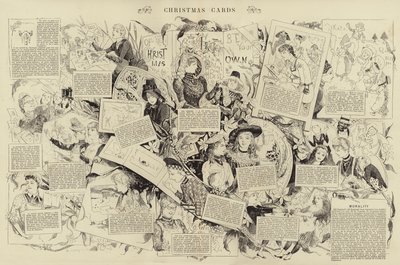 Cartões de Natal (gravura) de French School