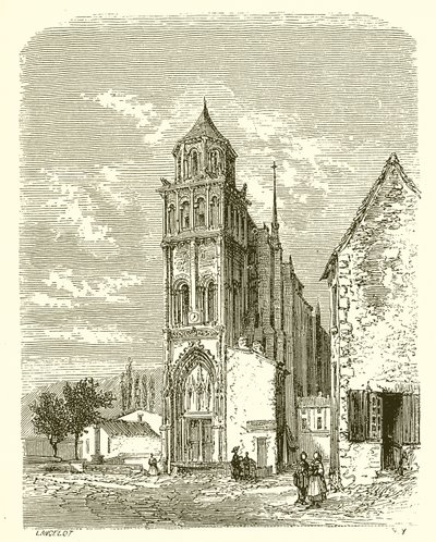 Igreja de Sainte-Radegonde em Poitiers de French School