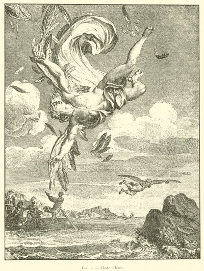 Queda de Ícaro (gravura) de French School